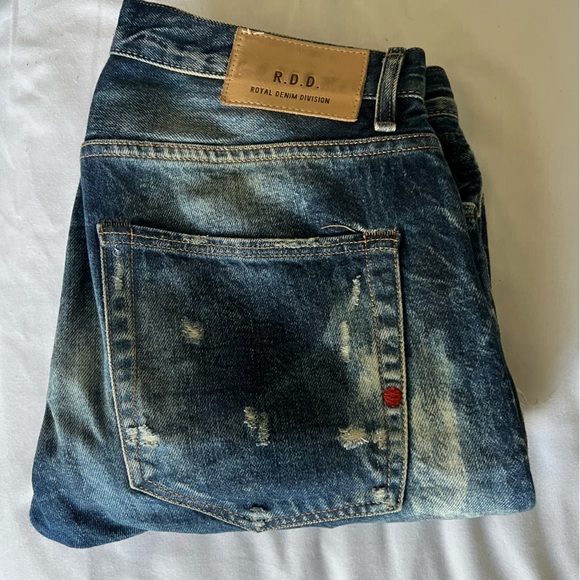 RDD by JACK & JONES | Comfort selvage button fly distressed denim jeans SIZE 31 - Picture 9 of 13